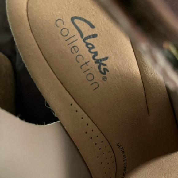 Clark’s wedge sandals.  Only tried on.  Women’s size 12 - Picture 2 of 4